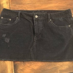 NWT American Eagle blue corduroy mini skirt 14